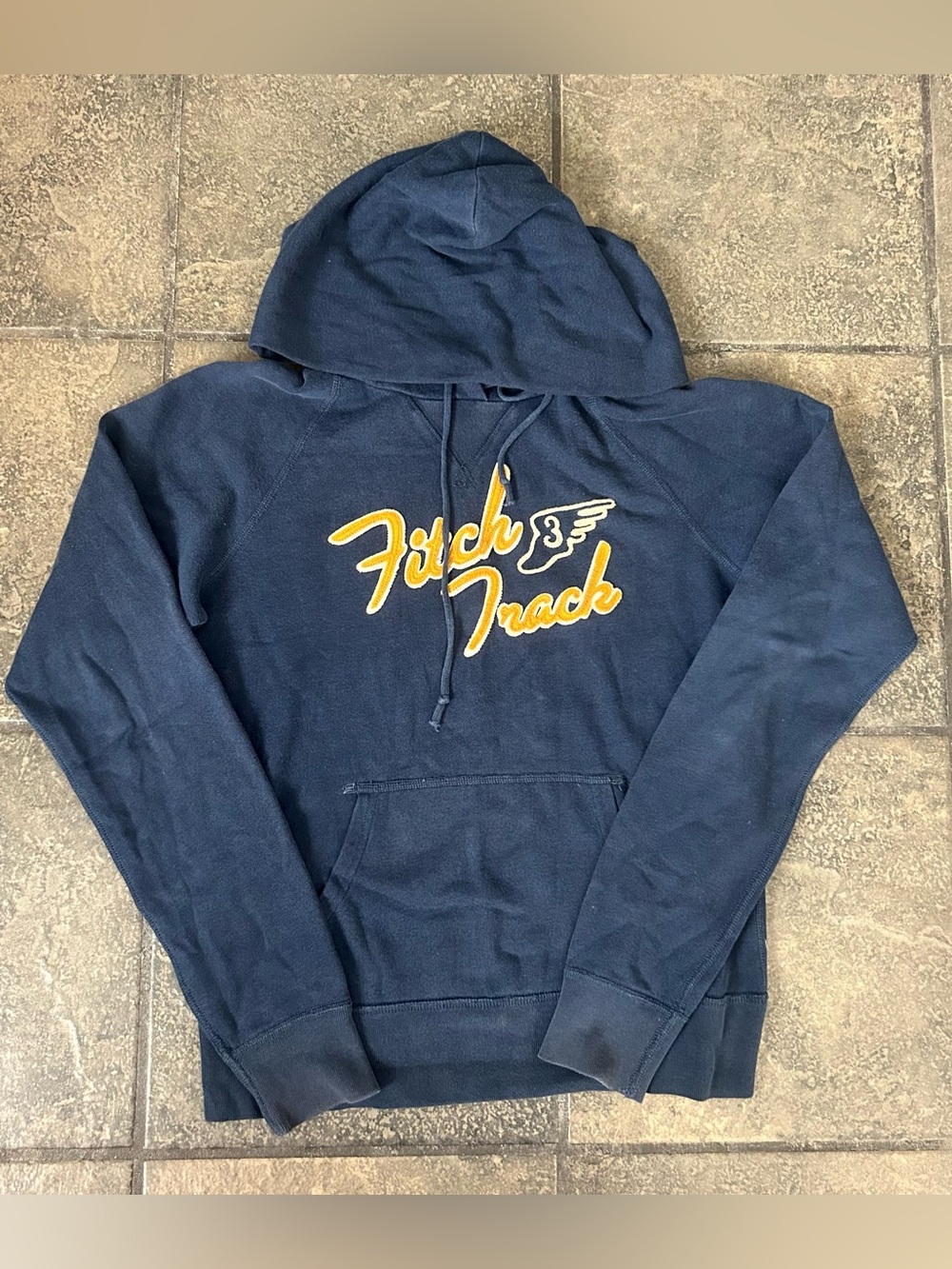 Vintage Y2K Fitch Track Women’s Hoodie Size Medium Patches